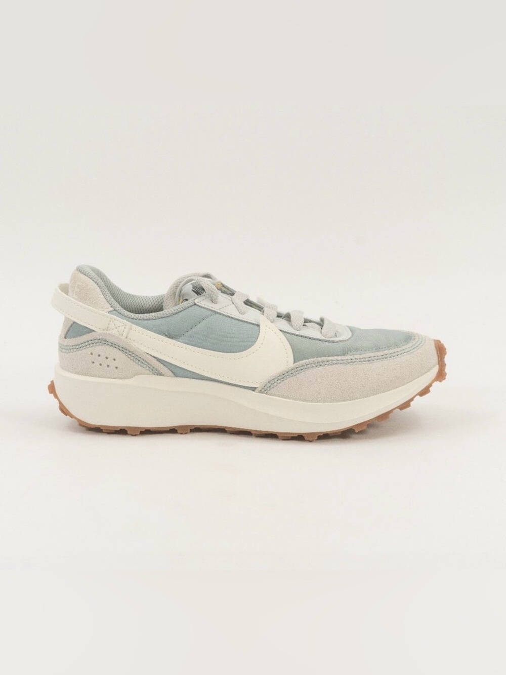 Nike Women's Pale Blue and White Retro Runner Sneaker